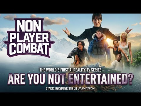 Non Player Combat episode artwork showing its contestants and presenter